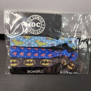 DC Comics Elastic Ribbon Hair Ties Loot Crate Exclusive BioWorld Collectible New